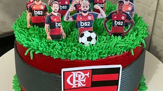 Bolo do Flamengo Chantininho / Vermelho / Preto / Lindo / Fácil / Time  Flamengo / Flamengo Team 