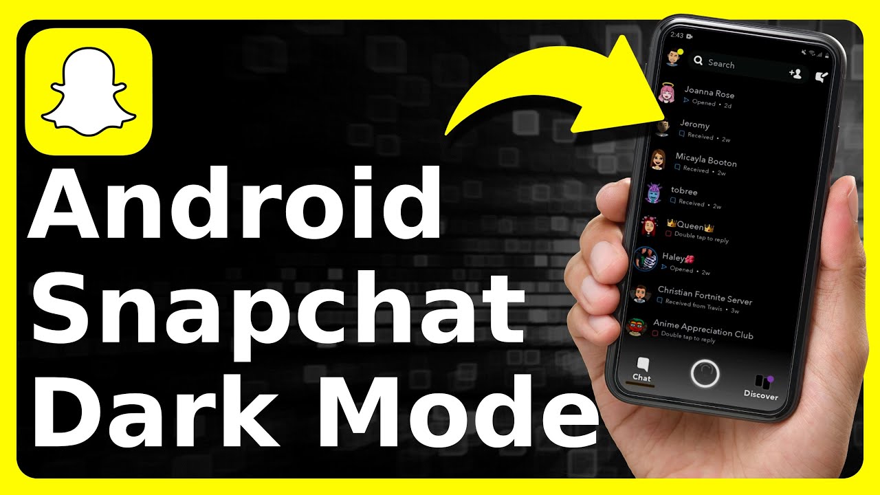 How To Get Dark Mode On Snapchat (For Android!!!) - YouTube