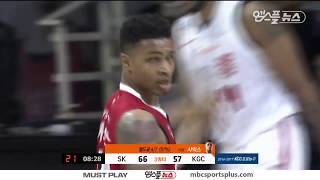 【HIGHLIGHTS】 Sykes on FIRE in 3rd Quarter | KGC vs Knights | 20161022 | 2016-17 KBL