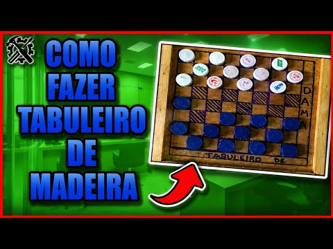 🛠Como Fazer Tabuleiro de Dama de Madeira! Projeto- 03 🎬 @ItaloLima ...