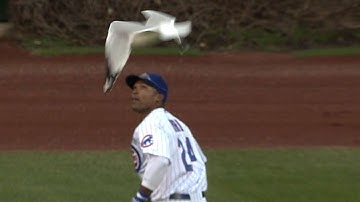ARI@CHC: Byrd snags the final out among Wrigley birds