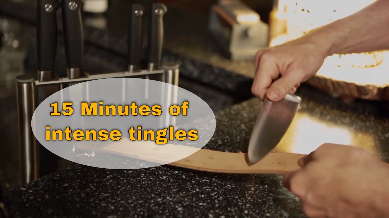 15 Minutes of ASMR Knife Sharpening YouTube