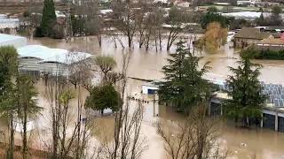 Cars Washed Away As Storm Barra Hits Pamplona, Navarre, Spain December 10 2021 Inundaciones