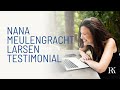 Nana meulengracht larsen testimonial for ruth kudzi coaching