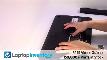 Toshiba C650 C655 RAM Installation Memory Replacement Guide Satellite Install Laptop