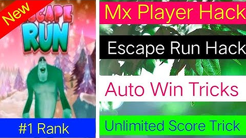 Escape Run Game Hack || Mx Player Game Hack || Auto Win Tricks || Unlimited Score Hack || ST Guruji
