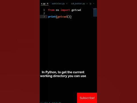 Python Program To Get The Full Path Of The Current Working Directory ...
