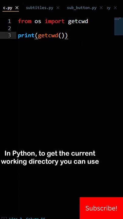 Python Program To Get The Full Path Of The Current Working Directory ...