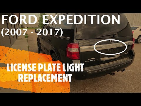 Ford Expedition - LICENSE PLATE LIGHT BULB REPLACEMENT / REMOVAL (2007 -  2017) 