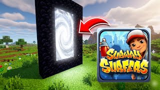 How To Make A Portal To SUBWAY SURFERS Dimension in Minecraft PE! 🛹 screenshot 3