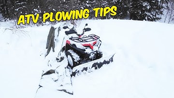 How to snow plow with ATV ❄️
