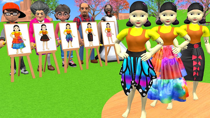 Scary Teacher 3D vs Squid Game Drawing Dress Skirt vs Wooden Door Nice or Error 5 Times Challenge
