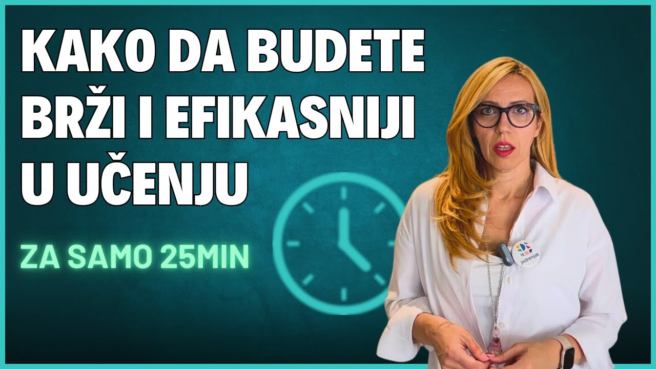 Kako naučiti lekciju za 25 minuta  🎯