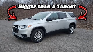 2020 Chevy Traverse LS AWD  FULL REVIEW