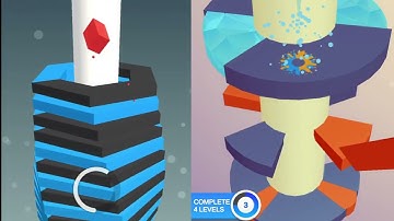 Stack ball vs Helix jump gameplay | Stack ball | Helix jump @technomahergamer