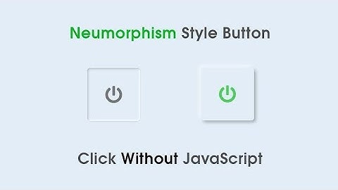 How To Make Neumorphism Style Button Using HTML And CSS | Make Toggle Button Using CSS