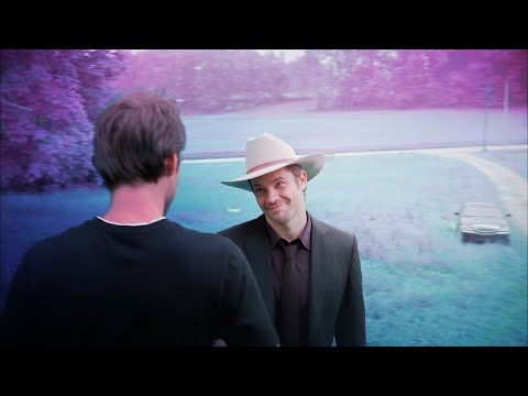 boyd crowder/raylan givens; [careful what you tell the sky}