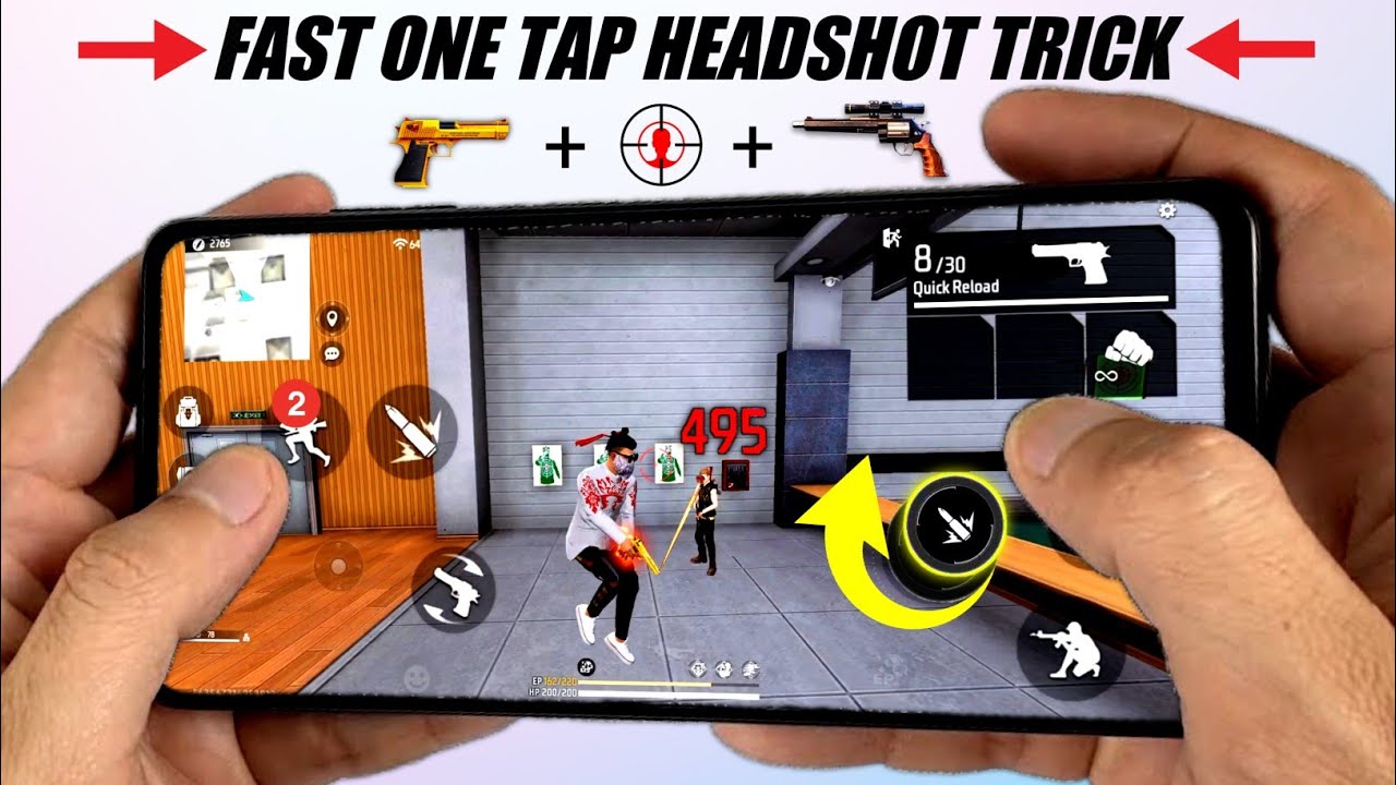 Fast One Tap Headshot Trick Handcam 😈 [ Desert Eagle ] New Headshot ...