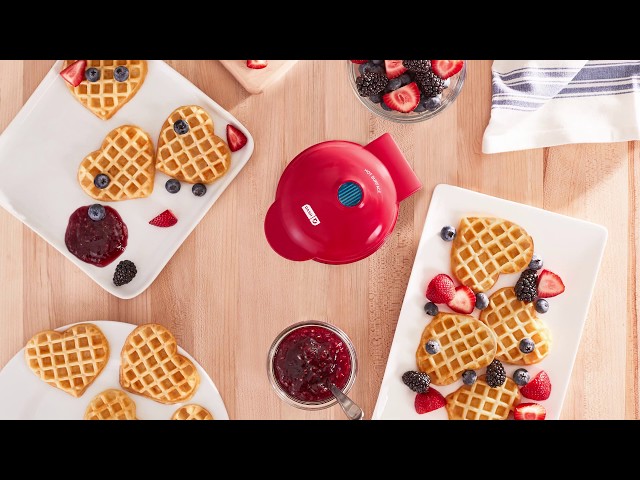 Dash Heart Mini Waffle Maker by Dwell - Dwell