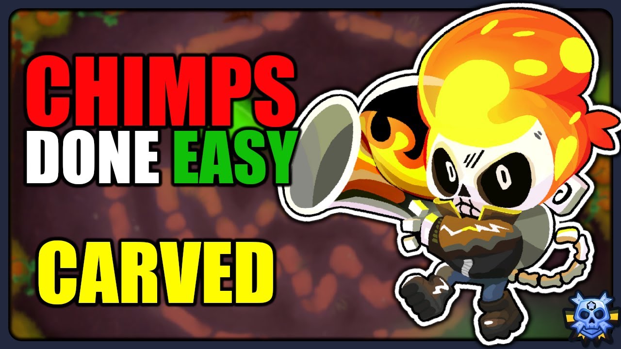 CARVED - CHIMPS | Easy Strategy for Black Border | BTD6 - YouTube