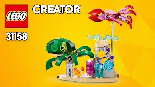 LEGO Octopus and Squid (31158) from Creator Sea Animals | Step-by-Step Building Instructions | TBB