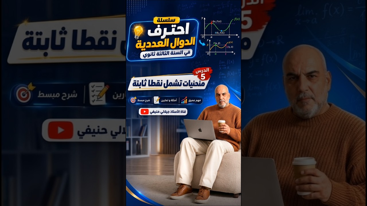 كيف نثبت أن جميع المنحنيات تمرّ من نقطة واحدة؟ #الأستاذ_جيلالي_حنيفي #bacdz #hanifimaths
