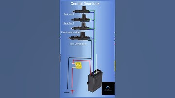 Car remote central door lock connection diagram | car central lock circuit