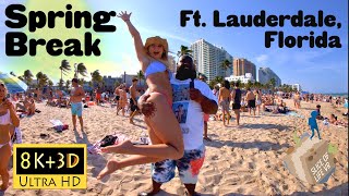 8k 3D Spring Break - Las Olas Beach, Ft. Lauderdale, Florida: Booze, Beaches, and Clubs (PREVIEW)