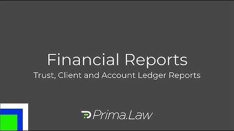 Viewing Client Financial Reports