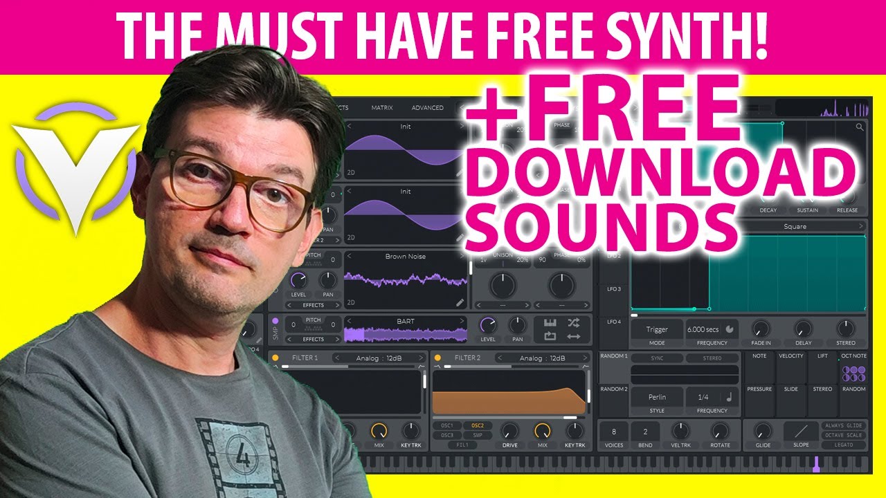 🎹 The Must Have Free Synth + 🔥 FREE Downlaod Sounds Example Bank | No talking | 