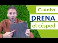 ¿Cuánto DRENA el césped artificial? ¿SE ENCHARCA el césped si llueve?