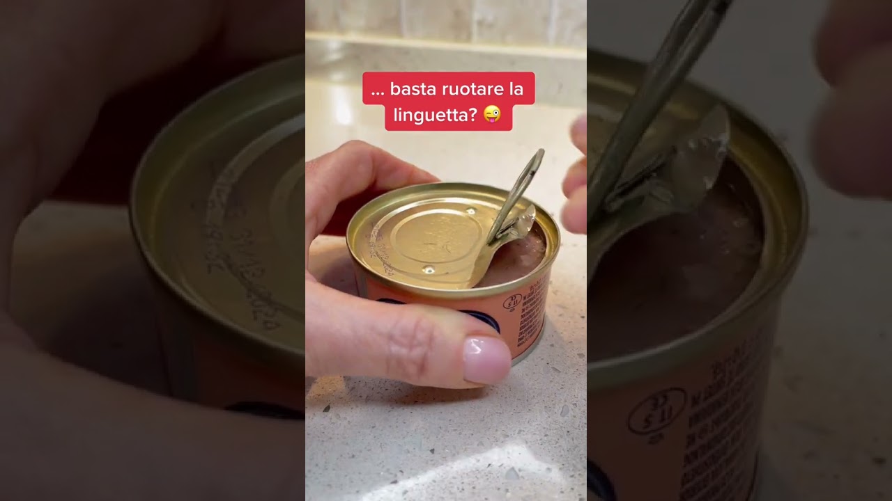 Il corretto uso della linguetta delle scatolette 😜