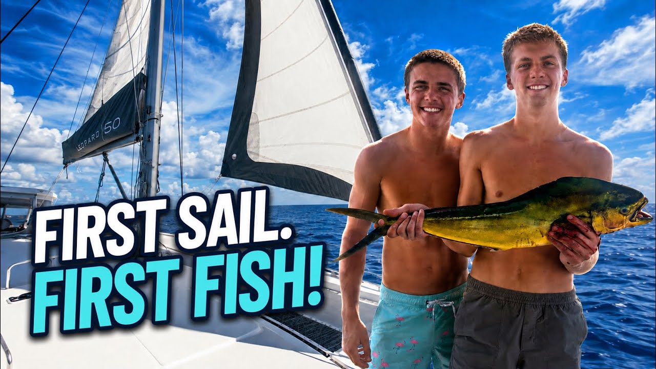 ⁣First Sail. First Fish | Our First Sail On Our Sailboat & Kamden Caught Dinner! Episode 6