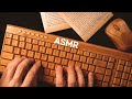 ASMR Extremely Relaxing Wooden Keyboards Typing Sounds 나무 키보드 타이핑 소리로 감히 당신을 재울수 있음