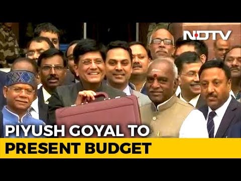 Budget 2019: Ahead Of Budget, Union Minister Piyush Goyal With His Briefcase