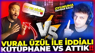 VURAL ÜZÜL İLE İDDİALI KÜTÜPHANE VS ATTIM !!! 😱 #pubgmobile