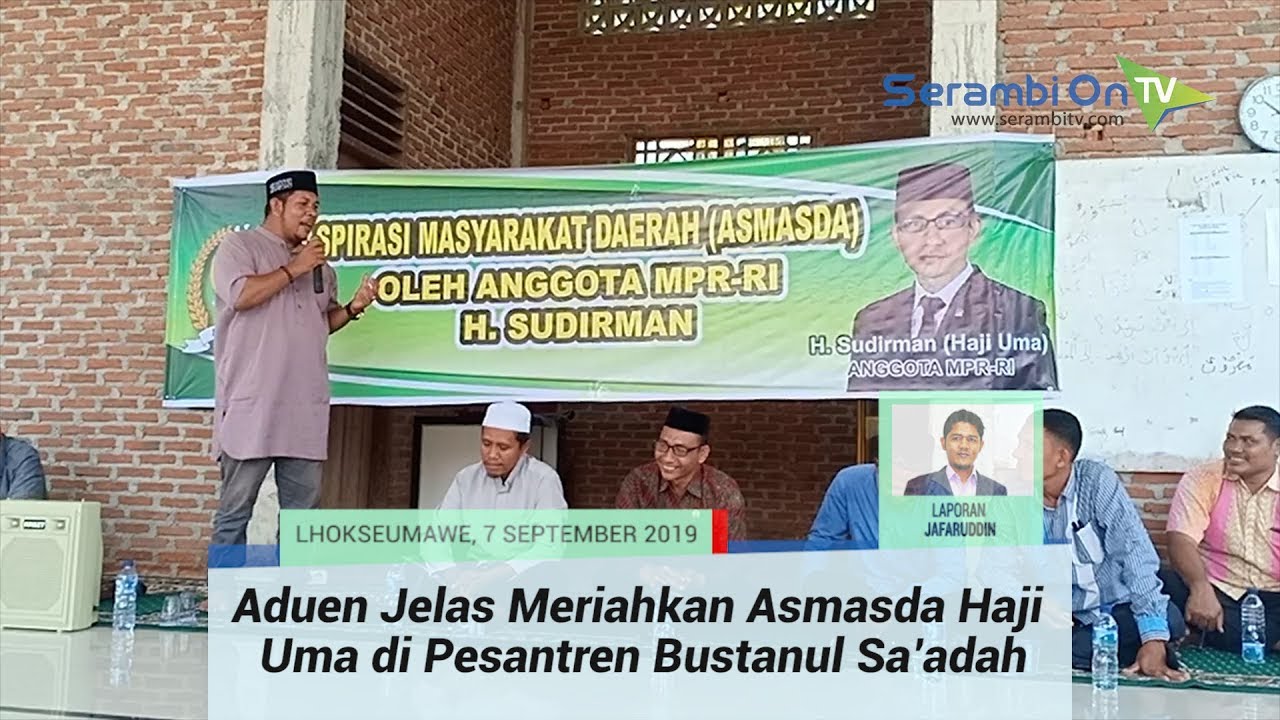 newspaper mockup Aduen Jelas Meriahkan Asmasda Haji Uma di Pesantren Bustanul Sa’adah