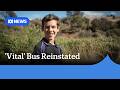 13-year-old wins back bus service after two years of walking through swamp | ABC NEWS