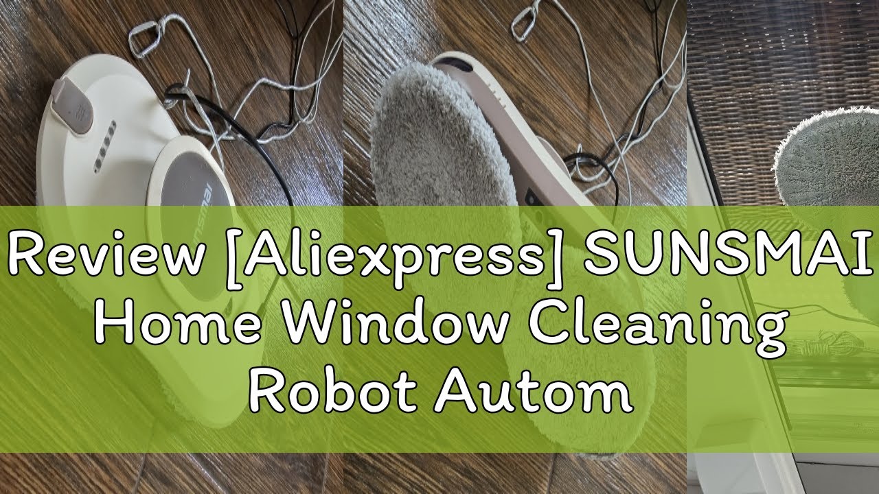 Review [Aliexpress] SUNSMAI Home Window Cleaning Robot Automatic Water Spray Window Glass Vacuum Cl