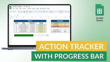 Action Tracker with Progress Bar - Google Sheets