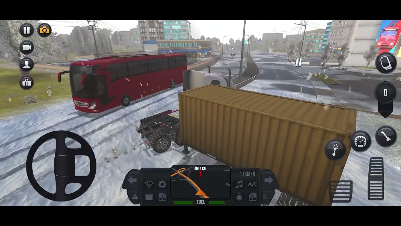 Live Snow fall on road in Canada 🇨🇦 