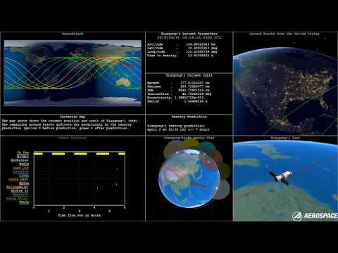 1/4/2018 - Tiangong-1 (天宫一号) TimeLapse