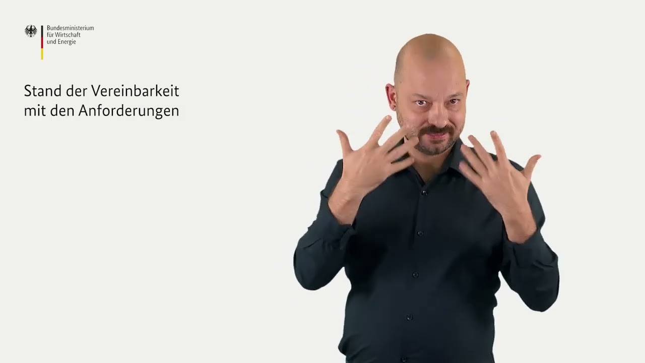 Erklärung zur Barrierefreiheit der Webseite der CO₂-Differenzverträge in Gebärdensprache