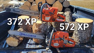 Stock 572xp vs ported 372xp. How good have modern saws gotten?