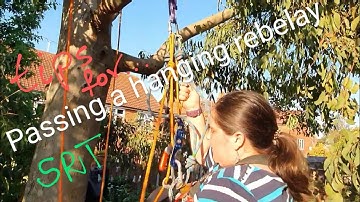 Passing a hanging rebelay on descent - Caving - SRT - Single Rope Technique
