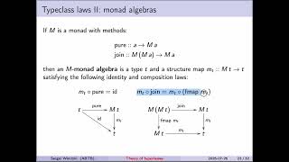 Typeclasses from the viewpoint of type theory and category theory. Part 5