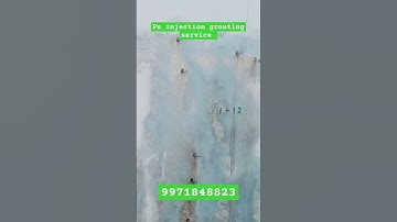 Pu waterproofing Injection grouting  #injectiongrouting #waterproofing #pu grouting waterproofing
