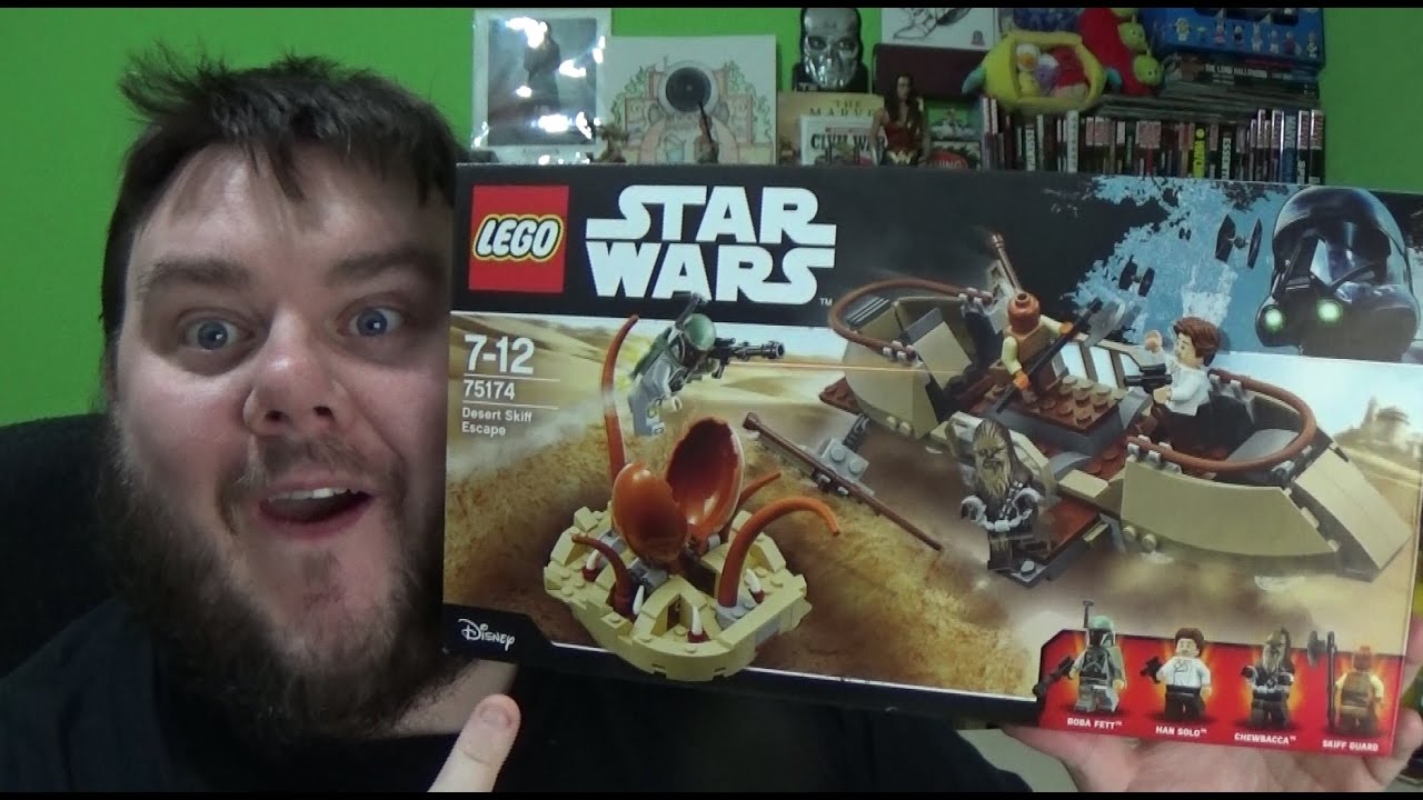 LEGO Star Wars DESERT SKIFF ESCAPE set 75174 Build & Toy Review  (SuperSorrell) - YouTube