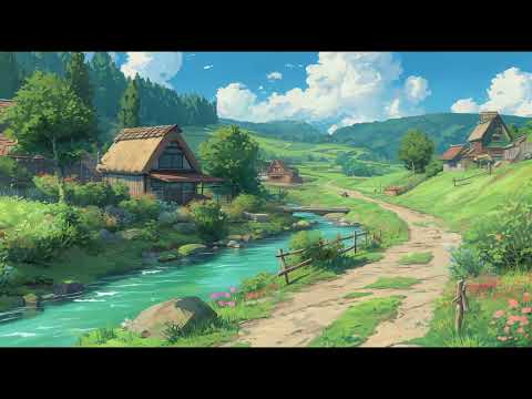 The River in the Village • Peaceful Focus Music | • Study & Relax Music •