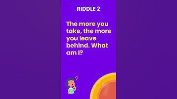 🚶‍♂️ The More You Take, The More You Leave Behind! 🤔 #riddletime
